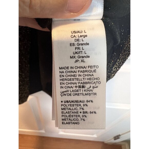 TEREA By Andrea Pitter Emiliana Gold One Shoulder Metallic Ruched Top Large NWT - Picture 11 of 13